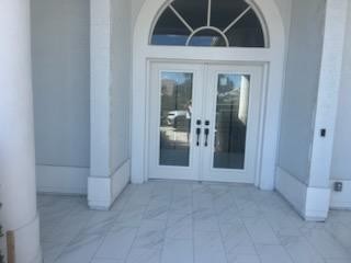 Tile and stone entrance
